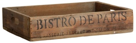 Drewniana Taca z napisem Bistro de Paris IB Laursen